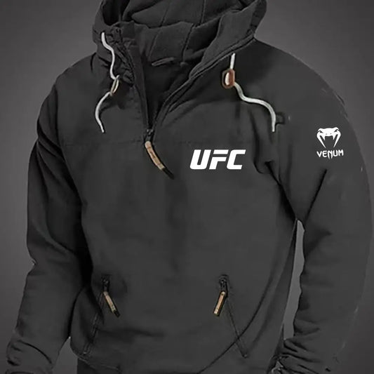 MMA Fighter Hoodie, Premium Combat Sports Pullover Sweatshirt